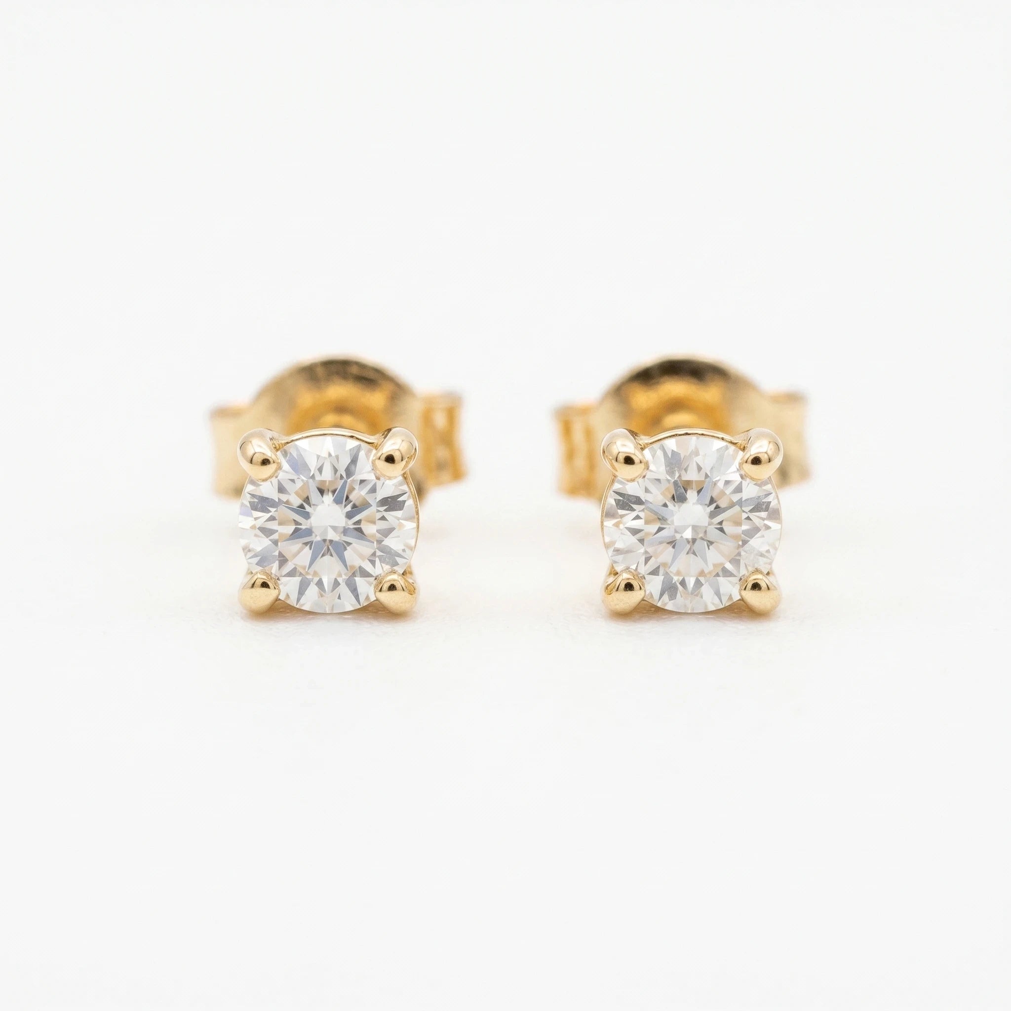 Boucles d'oreilles Or jaune et Diamant
