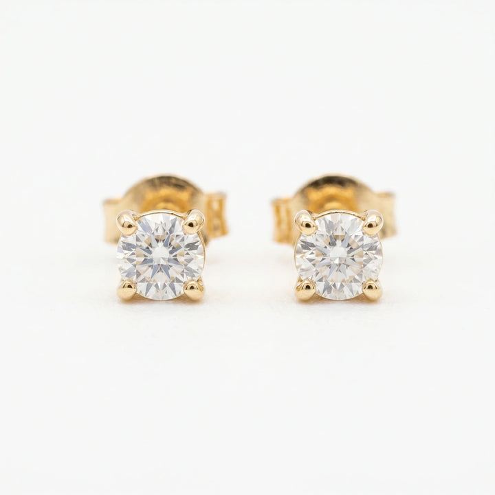 Boucles d'oreilles Or jaune et Diamant