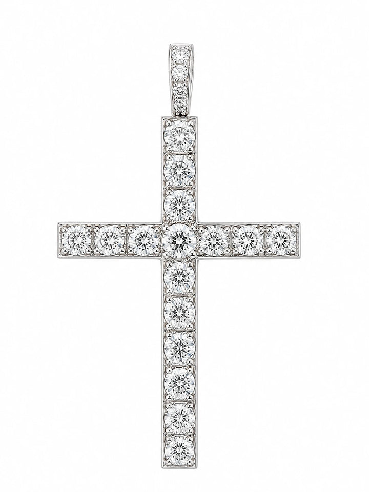 Pendentif platine et Diamant pavage