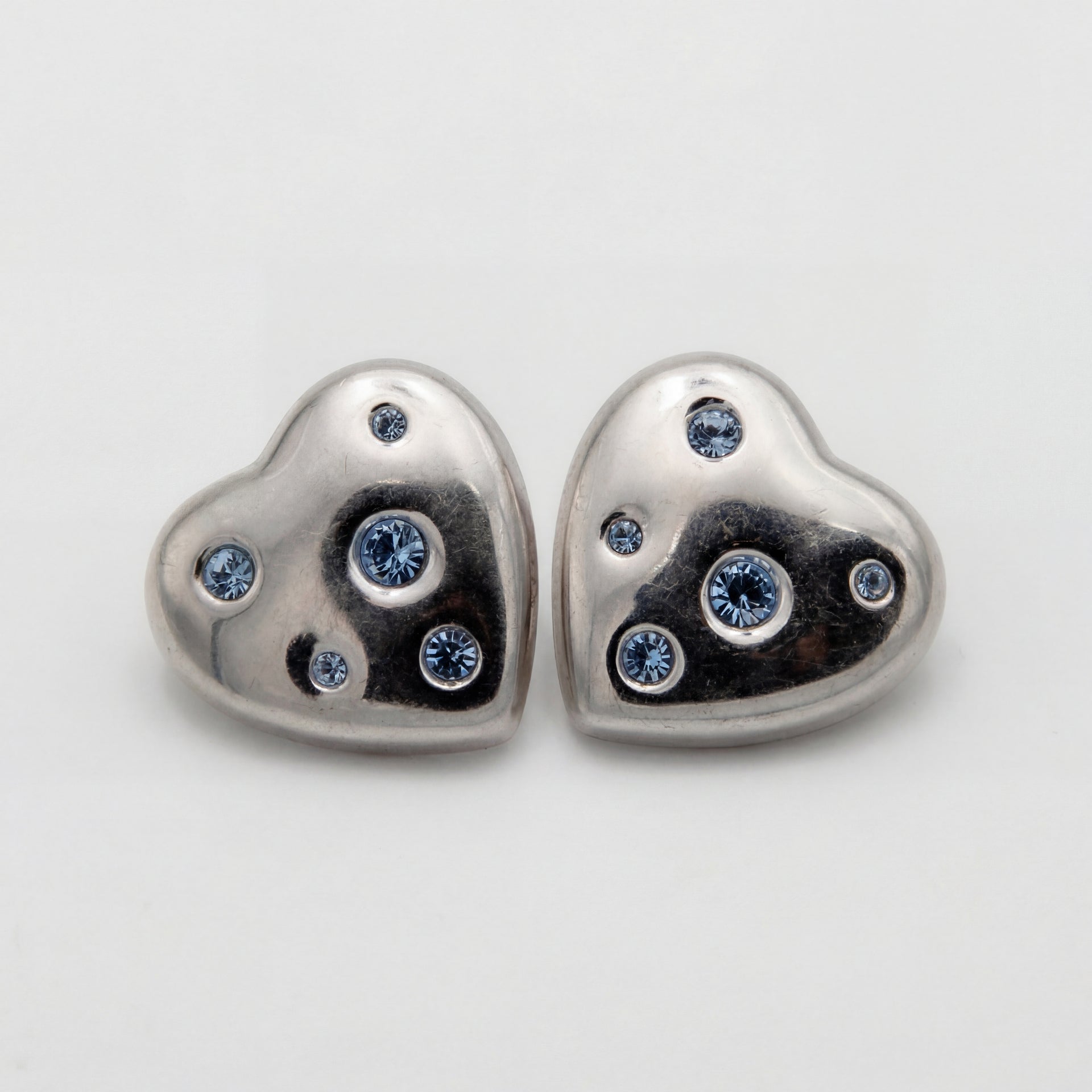yves saint laurent Boucles d'oreilles Argent et strass